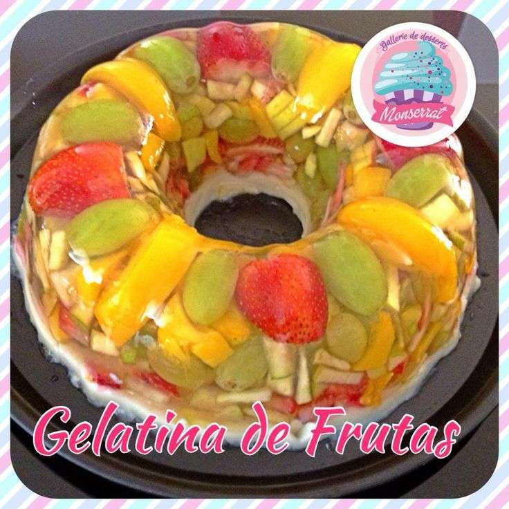 gelatina de frutas