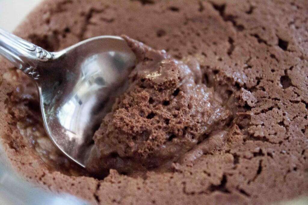 mousse de chocolate con aguacate