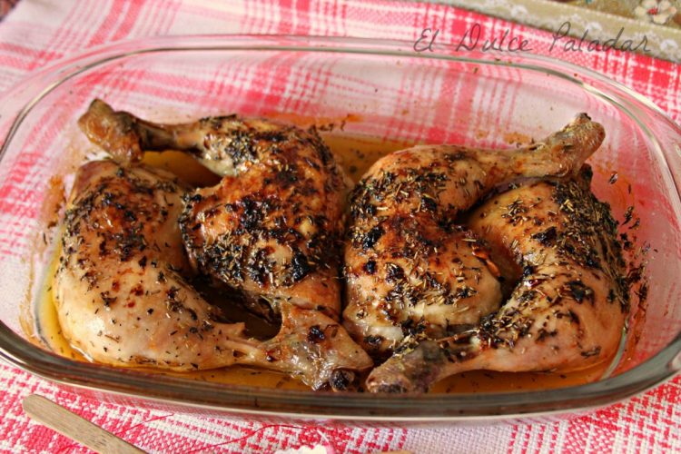 Prepara Pollo Asado En Salsa De Limón Y Romero - Adelgazar En Casa