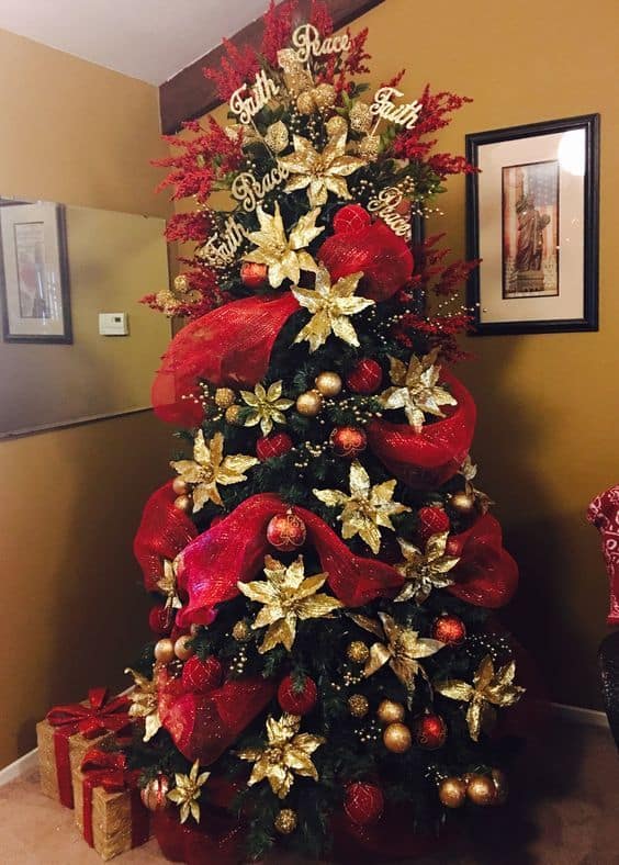 fuente Tratar Espacio cibernético 10 bonitas formas de decorar tu árbol de navidad con malla - Adelgazar en  casa