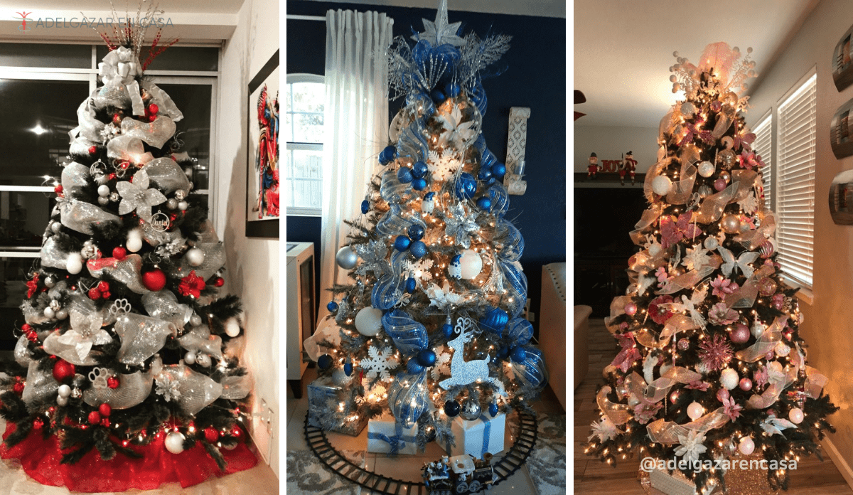 Que Sobrio novia 10 bonitas formas de decorar tu árbol de navidad con malla - Adelgazar en  casa